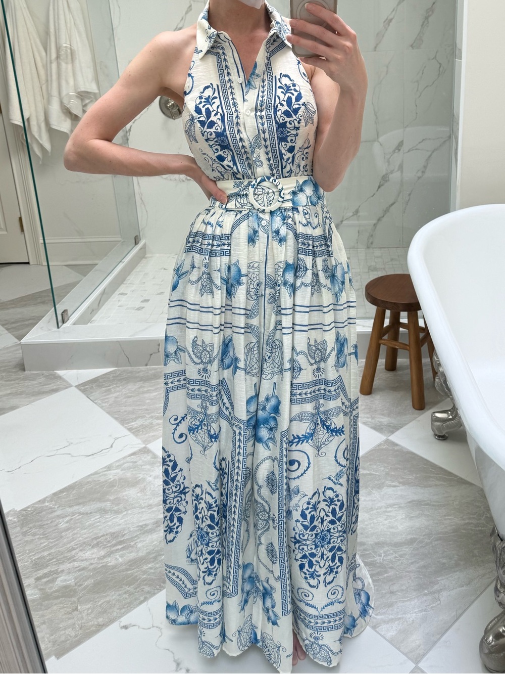 Lavender Brown Marilyn Maxi Dress
